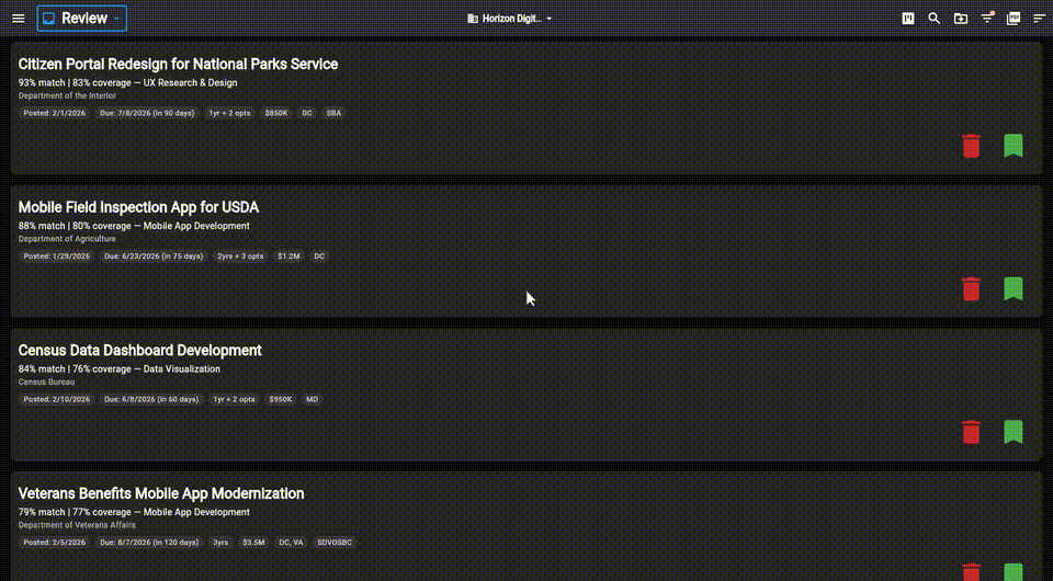 Customize match thresholds demo