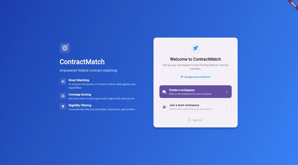 Create your workspace demo